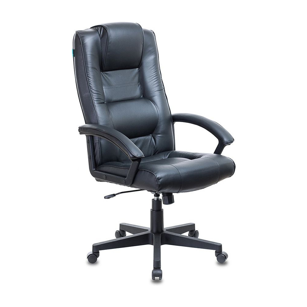 Кресло для руководителя "Бюрократ T-9906N/BLACK", кожа, пластик, черный
