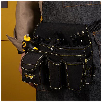Сумка для инструментов поясная Deli YS EDL-P5, черный - 2