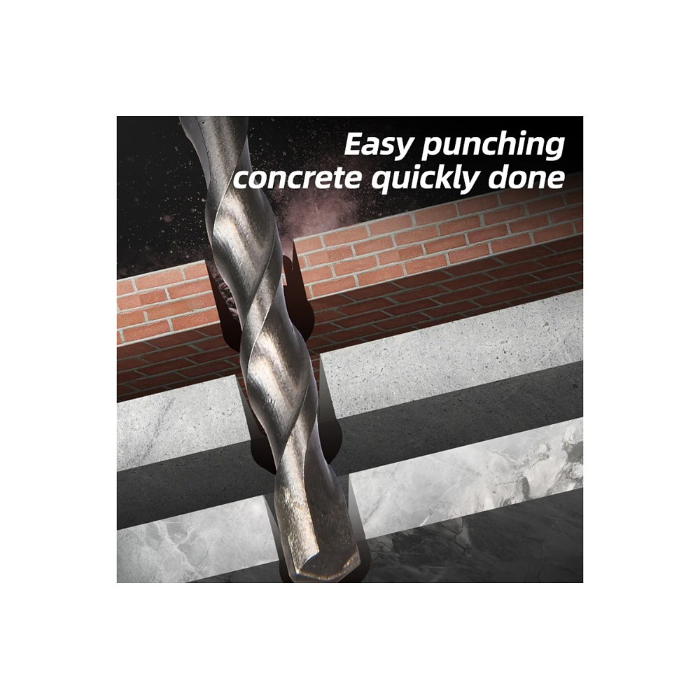 Бур по бетону Deli YS EDH-Y06110, 6x110 мм, SDS-PLUS - 4