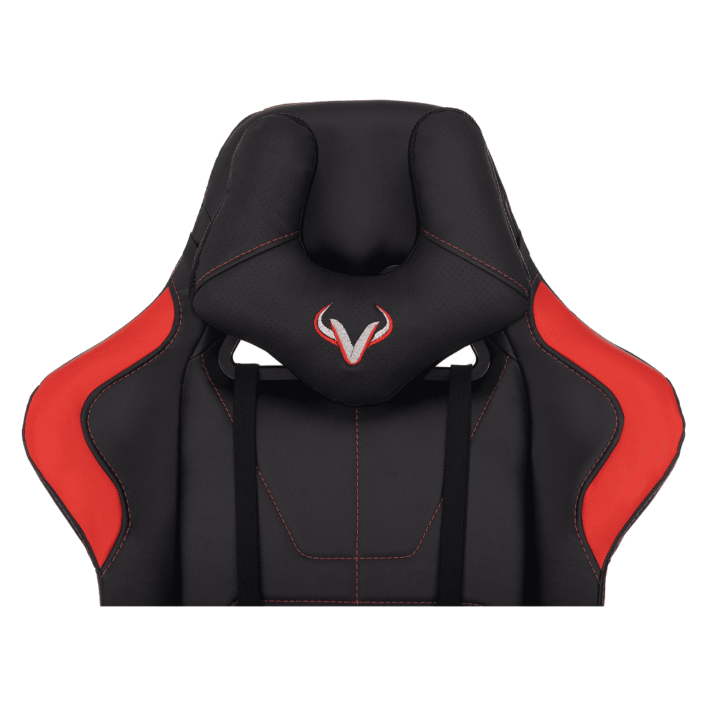 Кресло игровое Бюрократ Zombie VIKING 5 AERO Red Edition экокожа, черный, красный - 12