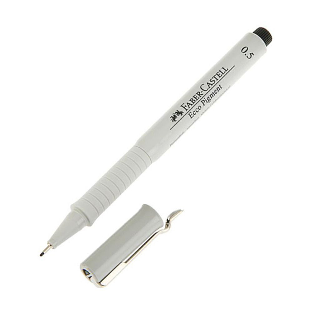 Ручка-лайнер "Ecco Pigment", 0.5 мм, черный