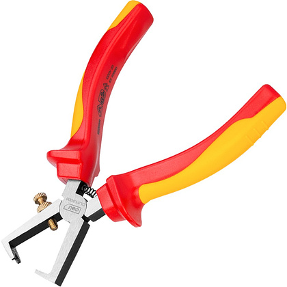 Клещи диэлектрические Deli YS EDL515006, 160 мм, красный, желтый