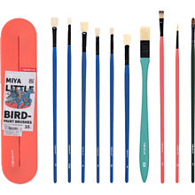 Набор кистей для рисования Himi "Miya Little Bird", микс, 10 шт, розовый