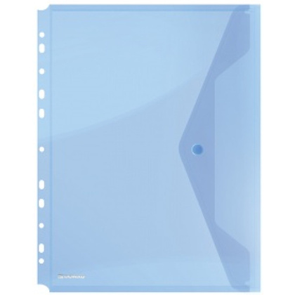 Папка конверт на кнопке "Donau", А4, синий