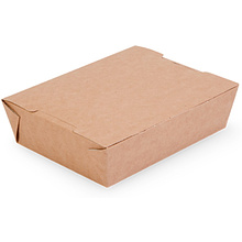 Контейнер бумажный 1000 мл без окна, 190/170х150/130х50, 50 шт/упак, крафт