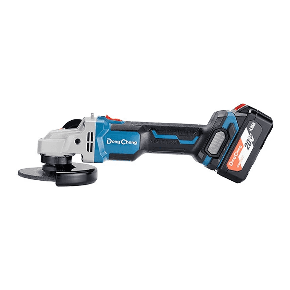 Шлифмашина угловая "DongCheng", аккумуляторная, бесщеточная 20V, 4.0Ач 630Вт - 4
