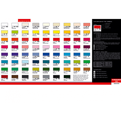 Краска акриловая "Amsterdam", 672 флуоресцентный зеленый, 120 мл, туба - 4