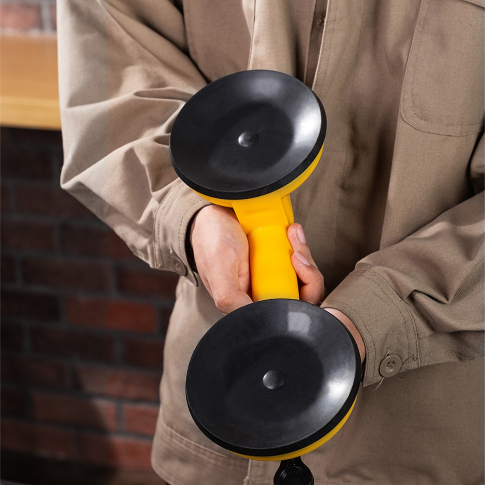 Стеклодомкрат Deli YS EDL-XP22, двойной, до 80 кг, желтый - 8