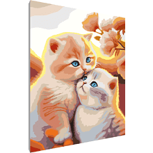 Картина по номерам "Пара котят"