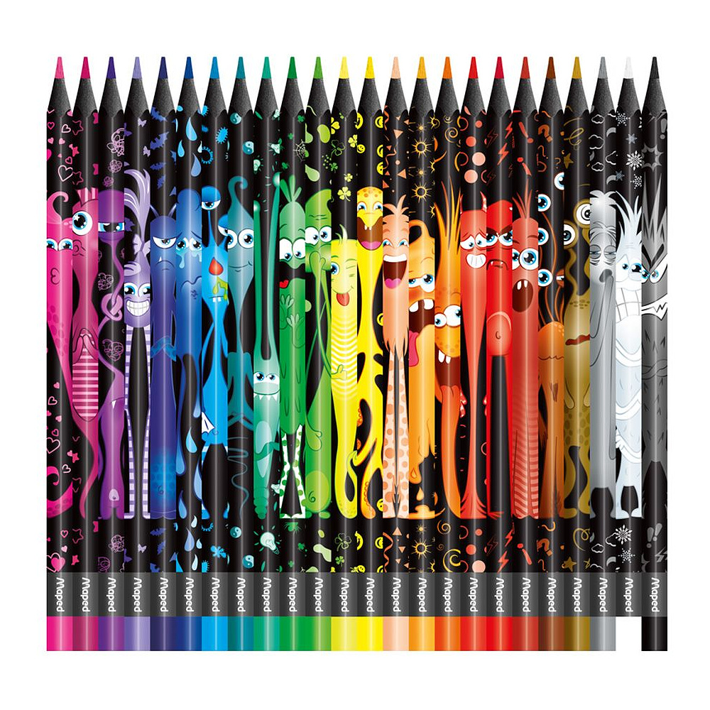 Цветные карандаши Maped "Color' Peps Monster", 24 цвета - 2