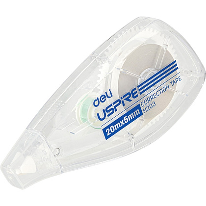 Корректор роллер "Uspire", 20х5 м/мм, белый, блистер