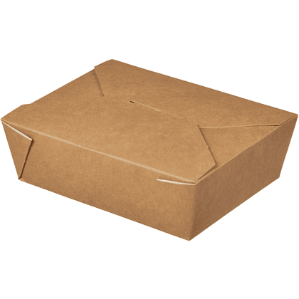 Контейнер бумажный, 950 мл, Fold Box, 170/135х155/120х50, 40 шт, крафт - 2