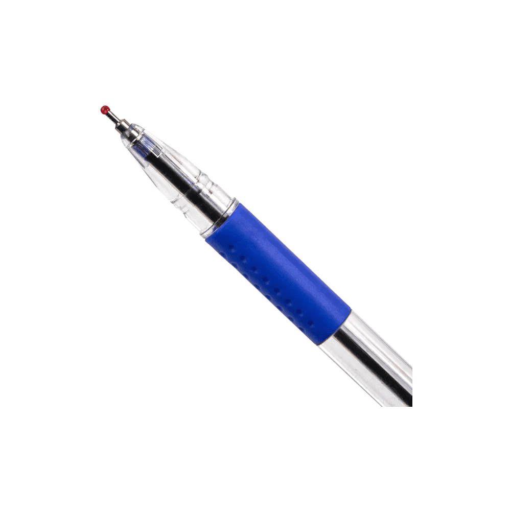 Ручка шариковая "Pronto", 0.5 мм, прозрачный, стерж. синий - 5