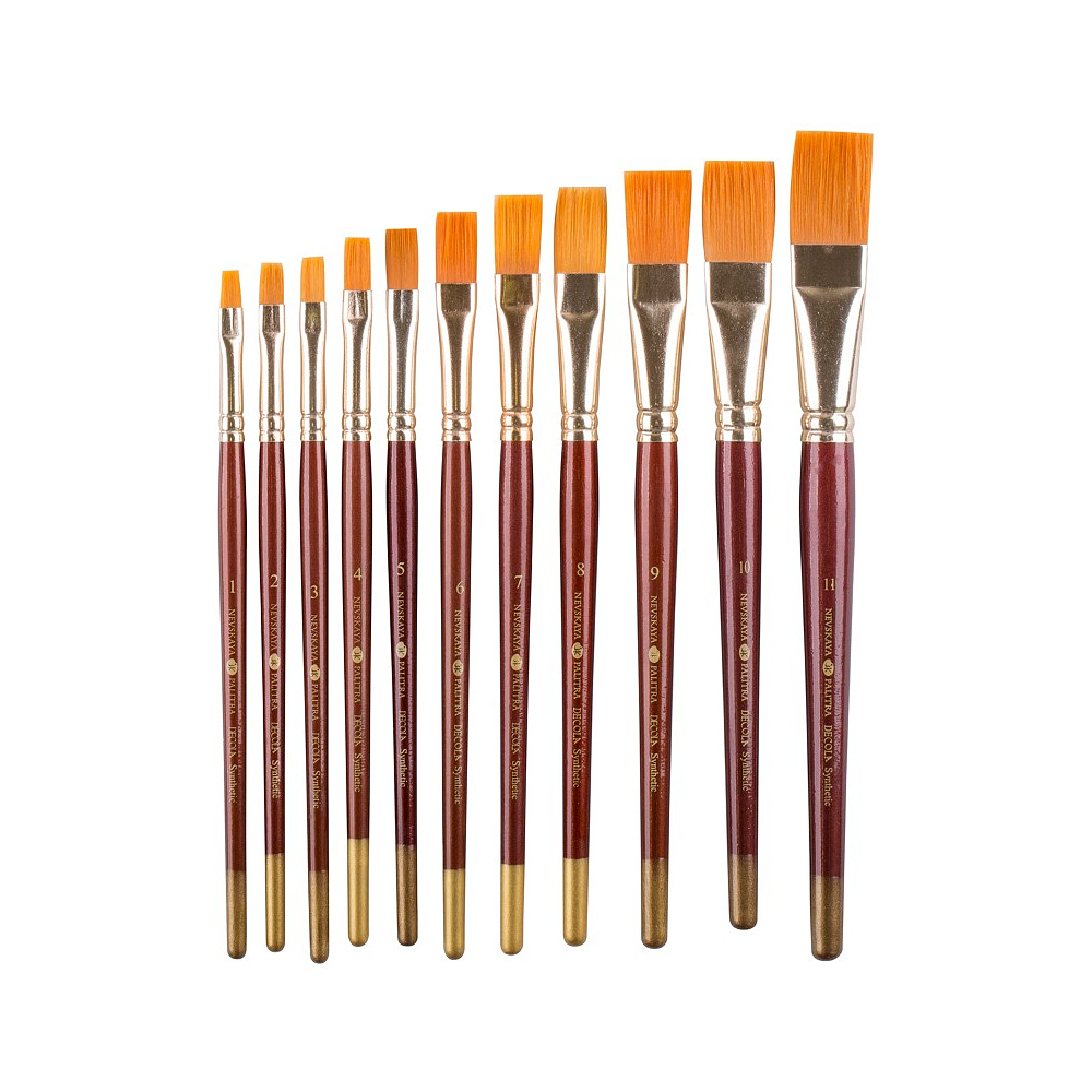 Кисть "Decola", синтетика, плоская, №11 - 3