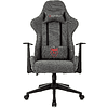 Кресло игровое Бюрократ Zombie Neo, ткань, серый - 2