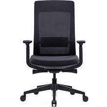 Кресло для руководителя SitZone E-VL002B, сетка, ткань, пластик, черный, -30%