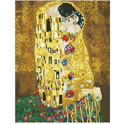 Алмазная мозаика-вышивка "Густав Климт Поцелуй"