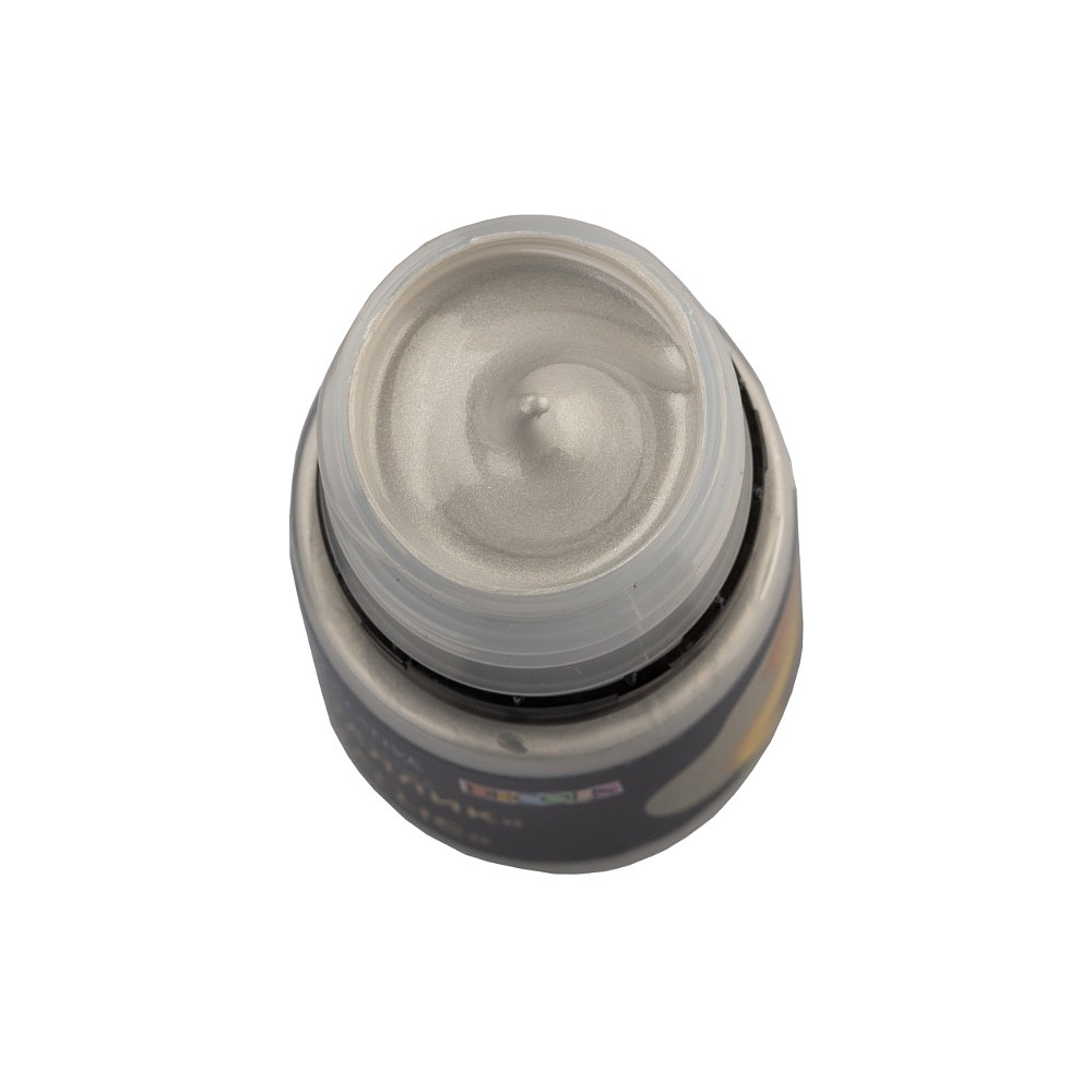 Краска акриловая металлик "Декола", 966 серебро, 20 мл., банка - 6