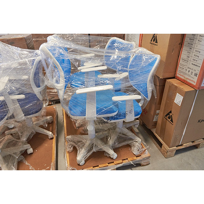 Кресло "Бюрократ CH-W797", сетчатая ткань, пластик, голубой, -50% - 8