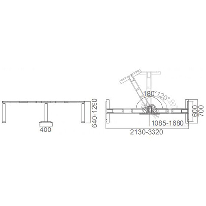 Каркас стола с электроприводом трехмоторный AOKE, Well Desk Wing Pro, белый (AK3YJYT-TYZF3-90/120/180 WH) - 6