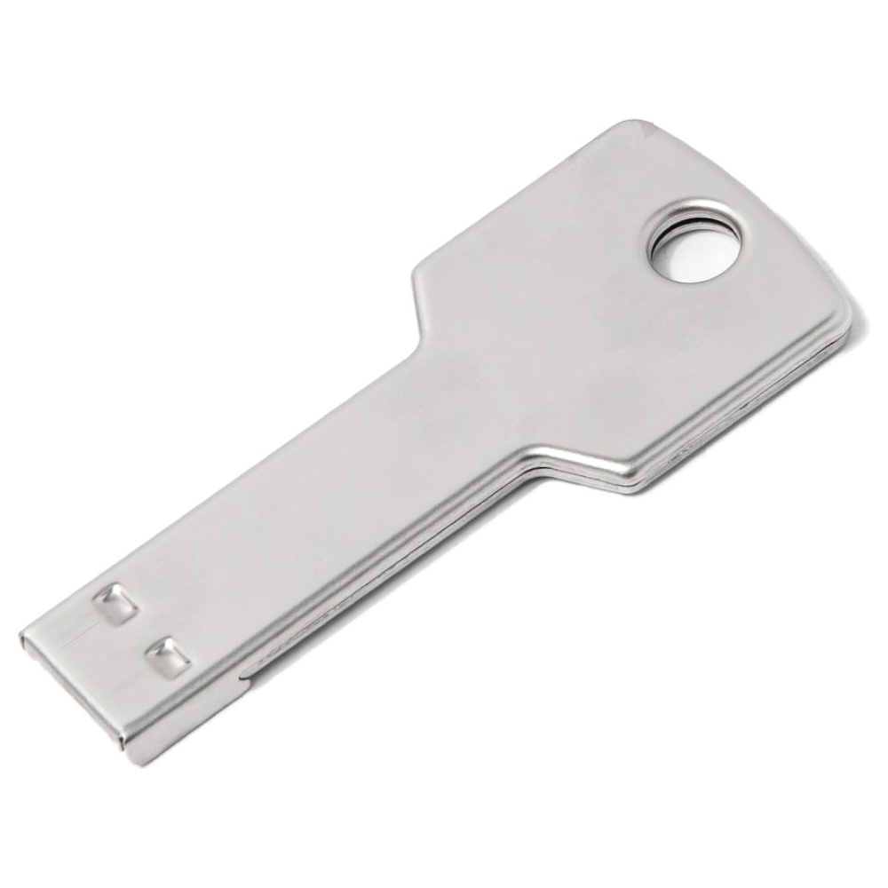 USB Flash накопитель 2.0 "Key", 16 Gb, металл, серебристый - 2