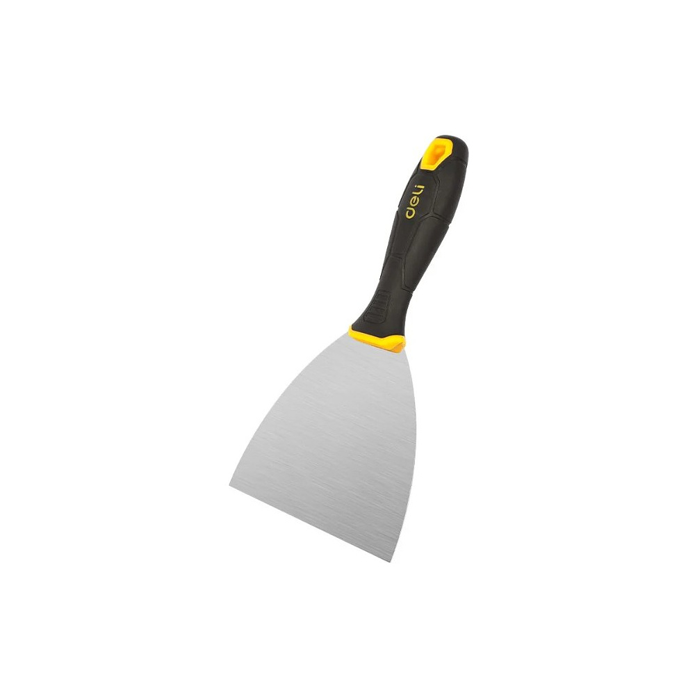 Шпатель нержавеющий Deli YS EDL-HD5, 125 мм, ручка 2K, черный, желтый