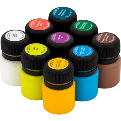 Краска акриловая матовая "Декола тропики", набор 9 цветов, 20 мл, банки - 8