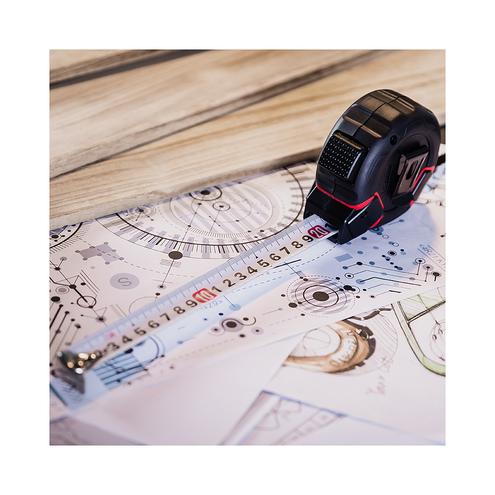 Рулетка "Deli 3800", 3 м, черный - 3