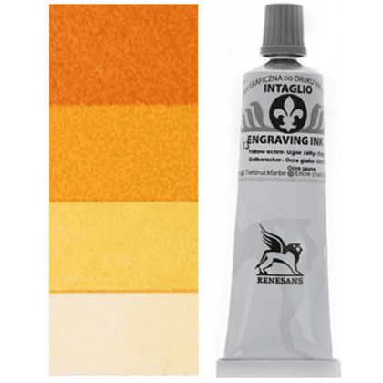 Краски для печати "Intaglio ink", 13 охра желтая, 60 мл - 2