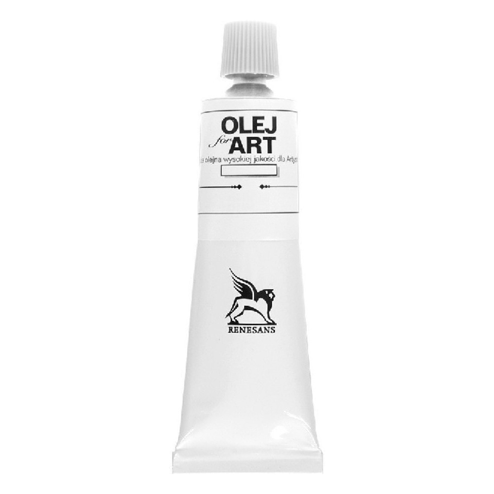 Краски масляные Renesans "Oils for art", 53 белила двойного покрытия, 60 мл, туба