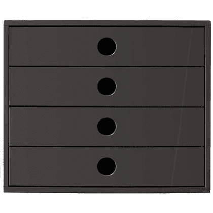 Блок из 4-х лотков закрытый "Exacompta", черный - 2