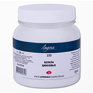 Краски акриловые Ладога (Невская палитра), 100 белила цинковые, 220 мл., банка