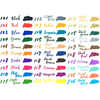 Маркер-кисть "Brush Sign pen twin", 24 шт - 4