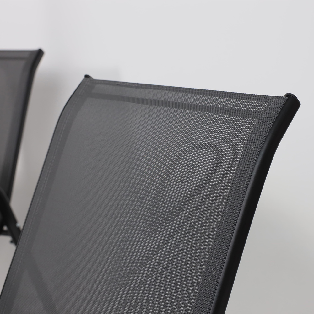 Комплект мебели садовой AksHome SUNBEAM (стол 1 шт, 6 кресел, зонт 1 шт), серый, черный - 16