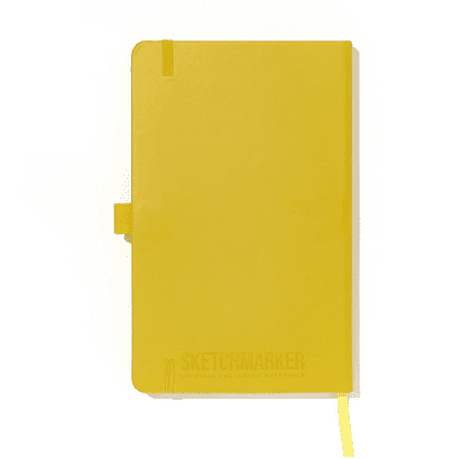 Скетчбук "Sketchmarker", 13х21 см, 140 г/м2, 80 листов, горчичный - 3