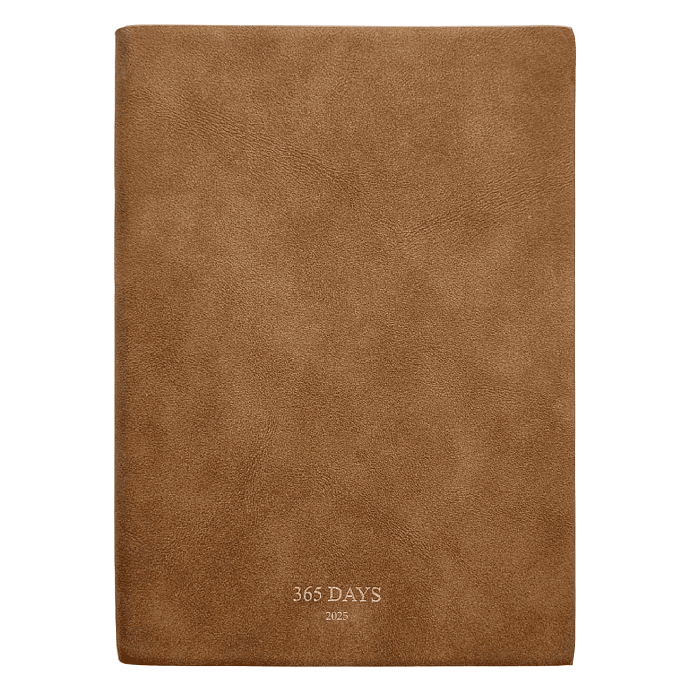 Ежедневник датированный "365days", А5, 352 страницы, темно-коричневый, 2026