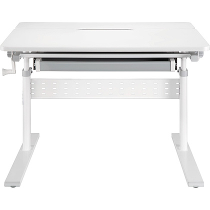 Комплект Ergosmart ученический Smart 80: стол E602 GREY, полка к столу E611 WHITE, накладка Е511 - 2