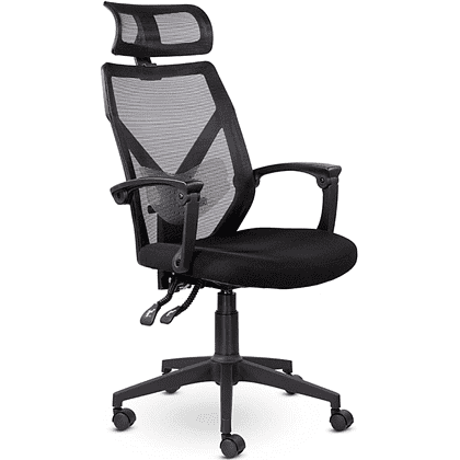 Кресло для руководителя UTFC Астон М-711, сетчатая ткань, черный, -50%