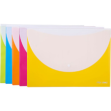 Папка-конверт на кнопке "Deli, двуцветная