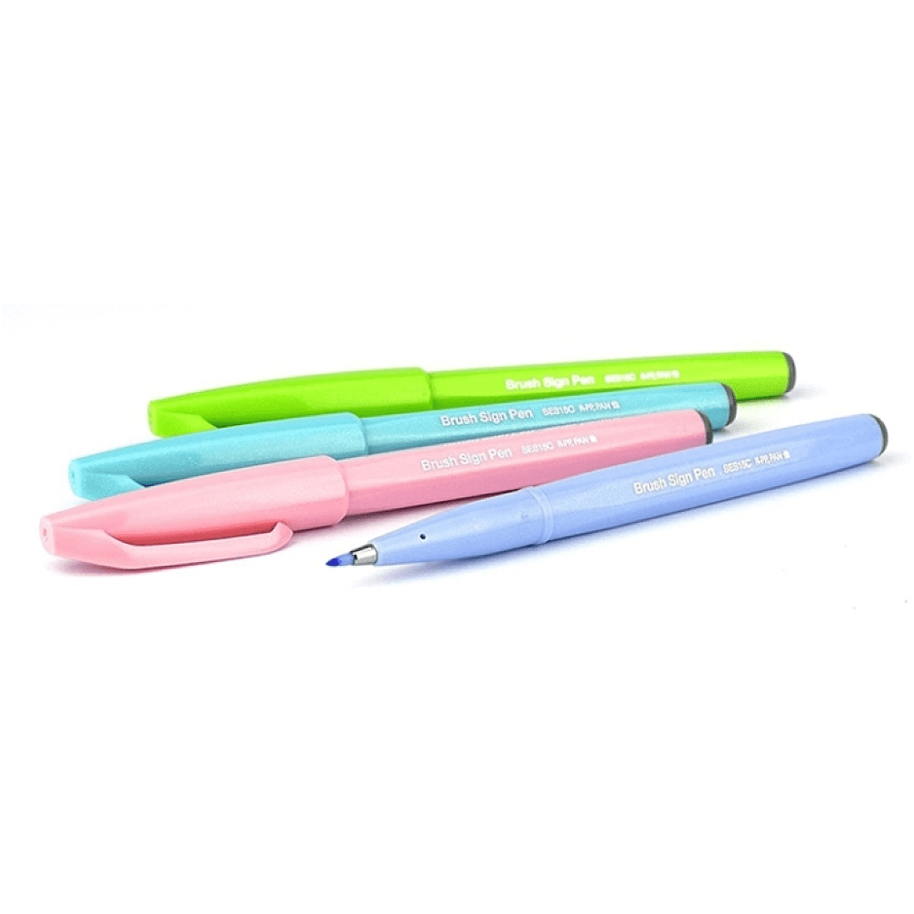 Маркер-кисть "Brush Sign pen. Pastel", 4 шт - 3