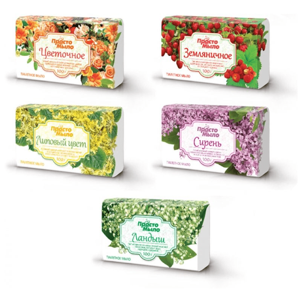 Мыло туалетное Цветочное, 100 г