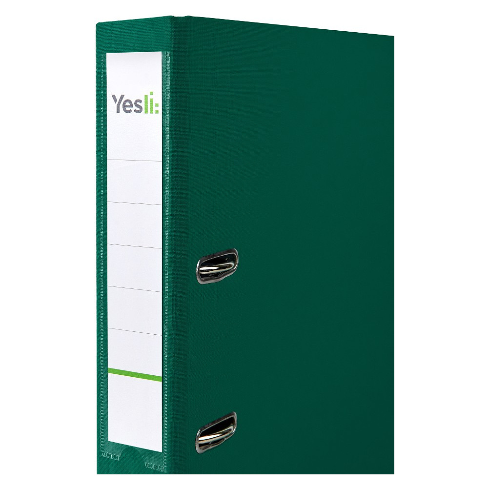 Папка-регистратор "Yesli:", А4, 50 мм, ПВХ Эко, зеленый - 2