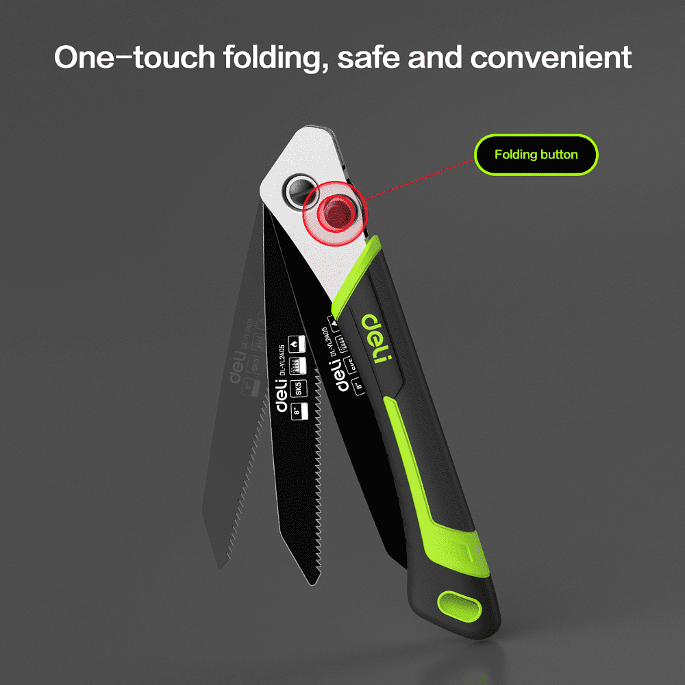 Пила садовая Deli GS EDL-YL2404, 178 мм, складная - 3