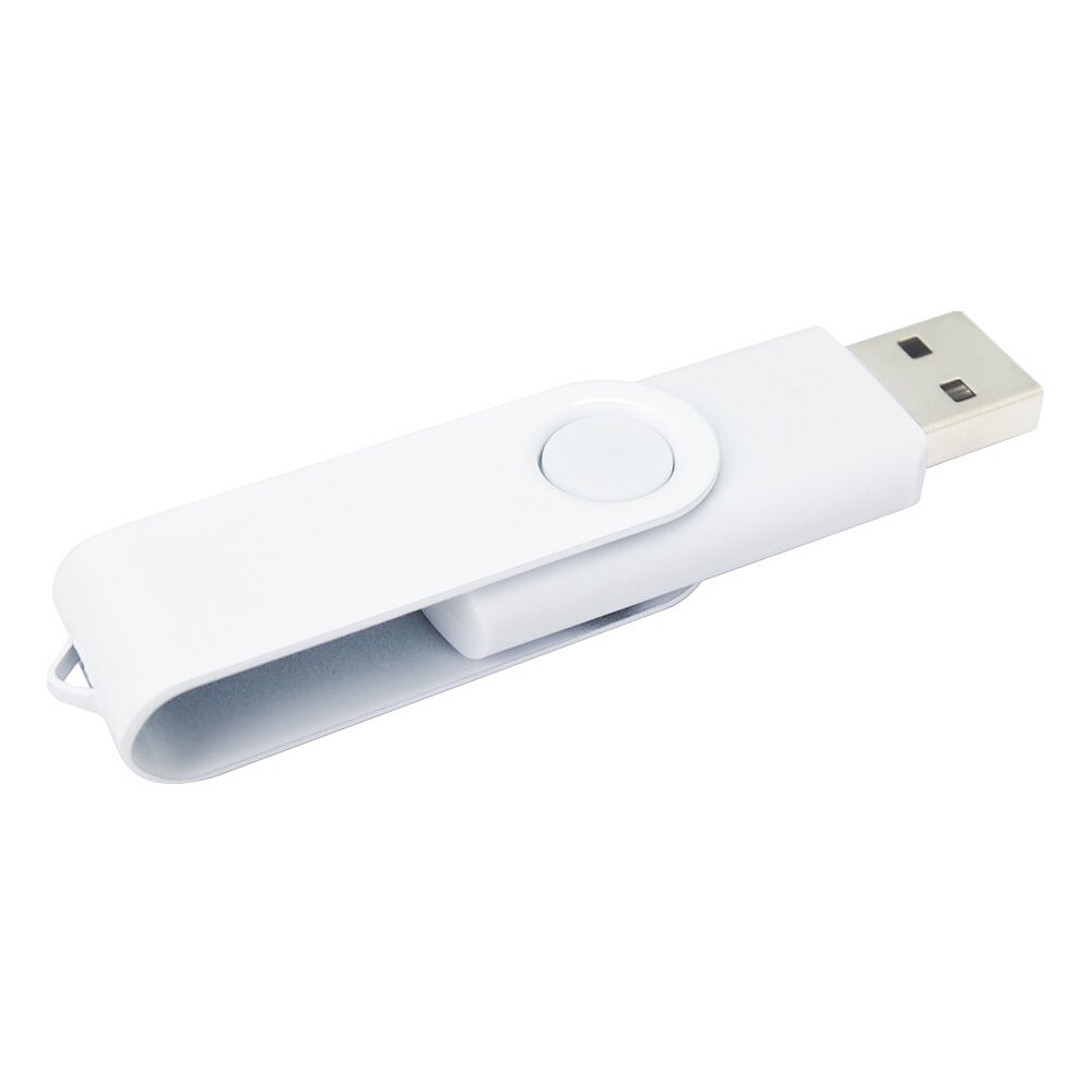 USB Flash накопитель 2.0 16 Gb VDF-008 СС, пластик, металл, белый