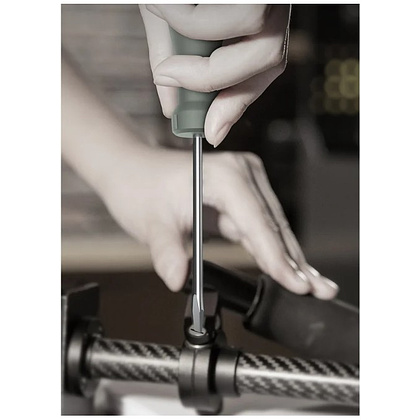 Набор отверток Deli HS HT1004L, 4 шт. ( PH1х100,PH2х150,SL5х100,SL6х150), Soft Touch, зеленый - 4