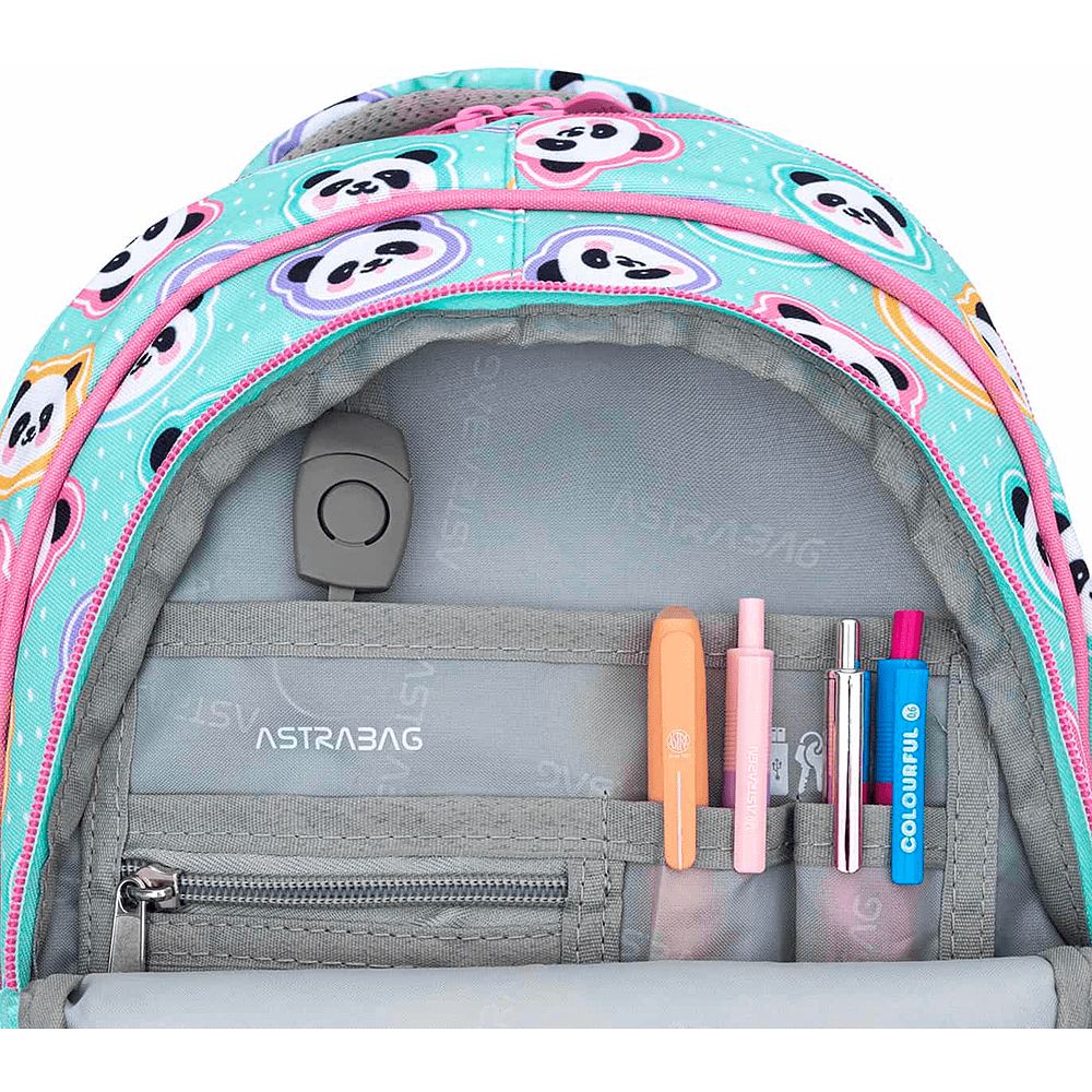 Рюкзак школьный "Minty Pandas", голубой  - 5