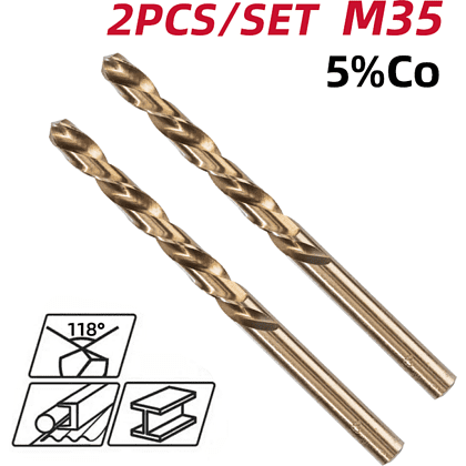 Сверло по металлу Deli RS EDH-MHZ015-E2, 1.5 мм, DIN 338, HSCo 5%, 2 шт. - 2