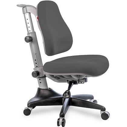 Кресло детское Comf-Pro Match Chair, ткань, серый, пластик, корпус черный, серый, с чехлом салатовым