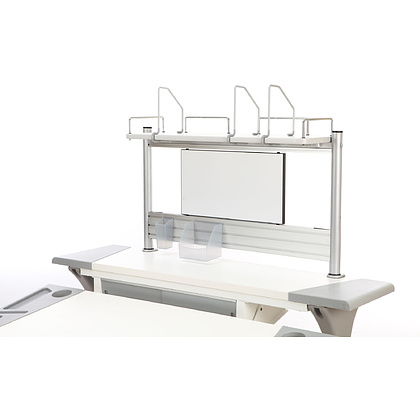 Полка Comf-Pro MINI SMART задняя, 840х620х240 мм, дуб белый, c доской белой - 2