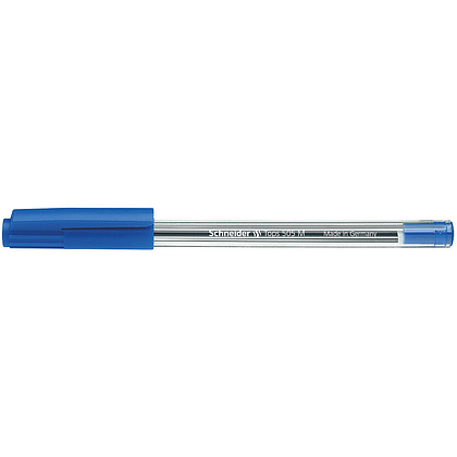 Ручка шариковая "Tops M", 0.5 мм, прозрачный, стерж. синий - 3